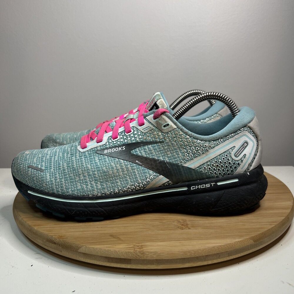 Brooks Ghost 14 Womens Size 9 Shoes Blue Teal Running Walking Gym Sneakers